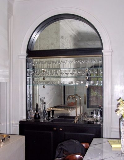Bar Mirror with shelving and arch